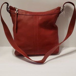 Coach 9188 Red Leather Legacy Slim Duffel